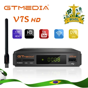 GTmedia V7S HD DVB-S2 Palydovinis Imtuvas H. 264 WIFI TV Dekoderio Receptorių Atnaujinti Iš Freesat V7 HD Palydoviniai Receptorių Brazilijoje