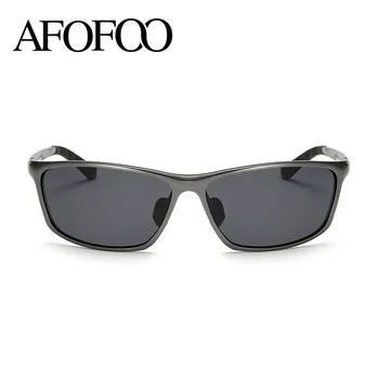 AFOFOO Aliuminio Magnio Poliarizuoti Akiniai nuo saulės Prekės ženklo Dizainas Aikštėje Vyrų Vairavimo Saulės Akiniai Vyrų UV400 Atspalvių Akiniai