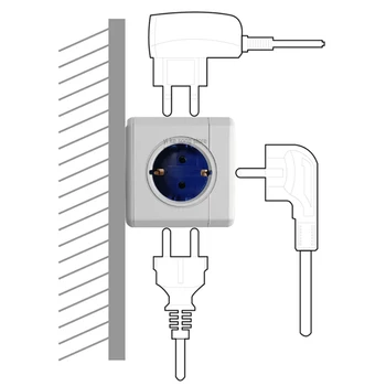 Sopend ES Saugos ilgintuvų Plug Powercube Smart kištukinis Lizdas su USB Kelias 4 Port Lizdo Įkroviklis Elektros tinklo lizdo Pratęsimo Namuose