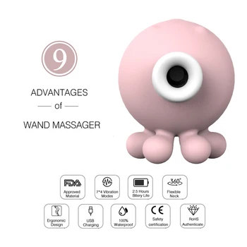 Silikono 9 Greičio Čiulpti Vibratorius Octopi Vibracija Gyvis Massager Suaugusiųjų Sekso Žaislas, Skirtas Moteriai Įdomus Produktus Žodžiu Klitorio Stimuliatorius