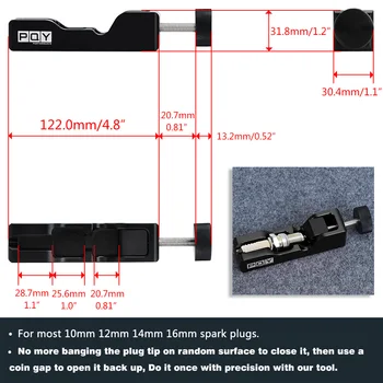 Aukštos Kokybės 10mm 12mm kaip 14mm 16mm Uždegimo žvakės Tarpelis Įrankis Elektrodas Slegia Didelės Turbo Power Kit WLR-SLV01