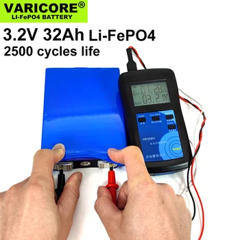 8PCS VariCore 3.2 V 32Ah baterija fosfato (LiFePO4 32000mAh 12V 24v Motociklo, Automobilio variklio baterijų keitimo Nikelio