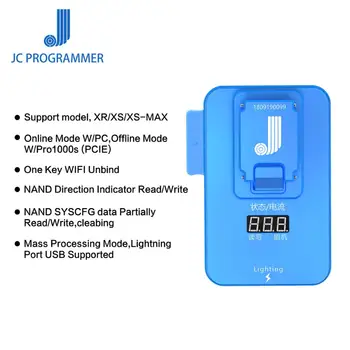 JC Pro1000S PCIE NAND Programuotojas JC P7 P8 IP 7 7P 8 8P X XSMAX XR 