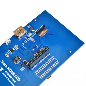 ! LCD modulis Pi 5 colių TFT Varžinio Jutiklinis Ekranas LCD shield modulis HDMI sąsaja, Aviečių Pi 3, A+/A+/2B