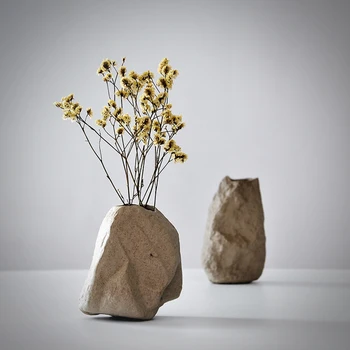 Naujos šiuolaikinės keramikos Vaza namų dekoro mados gėlių organų miegamojo kūrybinės keramikos, akmens vazos, papuošalai vestuvių dovana