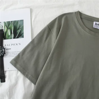 Siuvinėjimas, Marškinėliai Moterims Vasaros 2020 Naujas O-Kaklo trumpomis Rankovėmis Ulzzang Prarasti Atsitiktinis BF T-Shirts Moterų Plius Dydis Drabužiai Mergaitėms