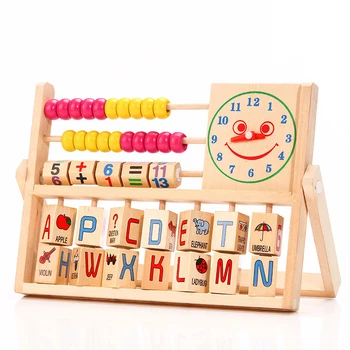 Vaikai Mediniai Daugiafunkcį Matematikos Skaičius Mokymo Priemonė Abacus Skaičiavimo Kūdikių Mokymosi Blokuoti Žaislų Rinkinys Vaikams Dovanų