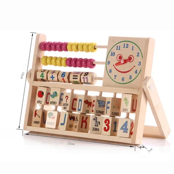 Vaikai Mediniai Daugiafunkcį Matematikos Skaičius Mokymo Priemonė Abacus Skaičiavimo Kūdikių Mokymosi Blokuoti Žaislų Rinkinys Vaikams Dovanų