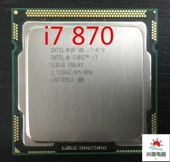 Lntel Procesorius i7 870 Quad Core 2.93 GHz, TDP 95W LGA 1156 8MB Cache Desktop CPU (darbo Nemokamas Pristatymas)