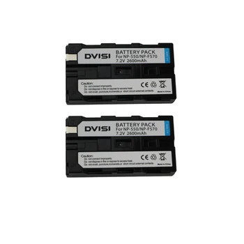 DVISI 7.2 V 2.6 Ah NP-F550 NP-F570 Fotoaparato Baterija Sony CCD-RV100 RV200 CCD-SC5 CCD-SC9 CCD-TR1 TR215 CCD-TR940 CCD-TR917
