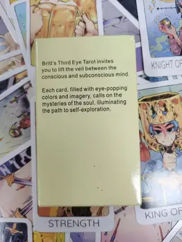 Britts Trečioji Akis Tarot Tarot pilna versija anglų kalba žaisti kortelės taro šeimai šalis stalo žaidimas 78 vnt./rinkinys