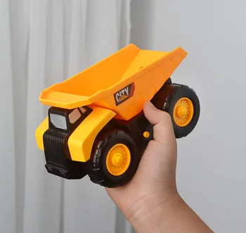 4pcs/Set 1:43 Vaikų Inžinerijos Automobilio Žaislai Inercijos Automobilių Buldozeris Ir Ekskavatorius Žaislas Imitavimo Modelį Nustatyti Automobilių Berniukams