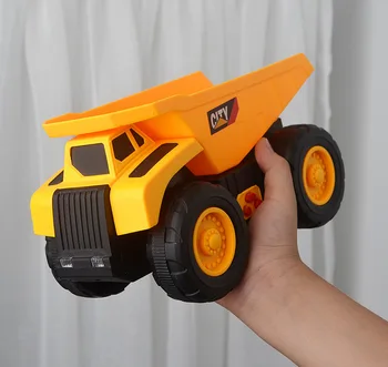 4pcs/Set 1:43 Vaikų Inžinerijos Automobilio Žaislai Inercijos Automobilių Buldozeris Ir Ekskavatorius Žaislas Imitavimo Modelį Nustatyti Automobilių Berniukams