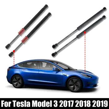 NAUJAS 2X Priekiniai/Galiniai Kamieno Uodega Vartų Bagažinės Įkrovos Dujų Pavasario Šoko Liftas Statramsčiai Parama Tesla Model 3 2017 m. 2018 m. 2019 m.
