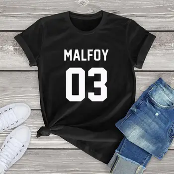FLC Draco malfoy 03 marškinėliai moterims 90-ųjų negabaritinių unisex kawaii femme T-Shirt off white laišką viršūnes moterų 2020 m. Harajuku Viršūnes Tees