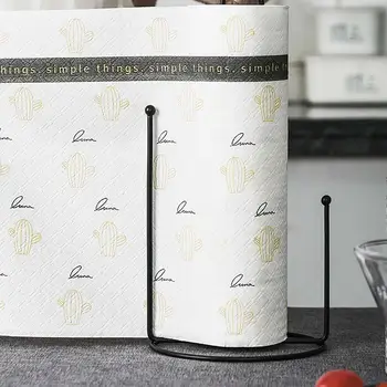 Geležies Šiaurės šalių virtuvės Vertikalus Popierinių Rankšluosčių Laikiklį Lentynos Kūrybinės Valgomasis Stalas Popieriaus Ritinėlio Wrap stalčiuko Darbalaukio Dekoras