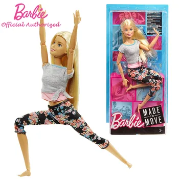 Originalias Barbie Gimnastika, Joga, Sporto Lėlė Barbė Visų Sąnarių Perkelti Lėlės Švietimo Žaislas Mergina Kalėdų Žaislai, Gimtadienio Dovanos DHL81