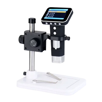 600X skaitmeninių elektroninių mikroskopų kameros su skystųjų KRISTALŲ ekranas 3.5 colių vaizdo USB mikroskopą, didinamasis stiklas HD 200W pikselių