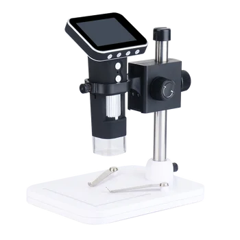600X skaitmeninių elektroninių mikroskopų kameros su skystųjų KRISTALŲ ekranas 3.5 colių vaizdo USB mikroskopą, didinamasis stiklas HD 200W pikselių
