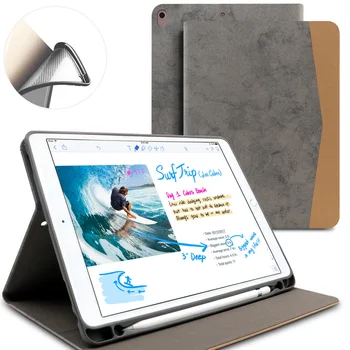 Soft Case For iPad Pro 10.5 colio ( 2017 Naujas ) PU Odos Smart Cover 