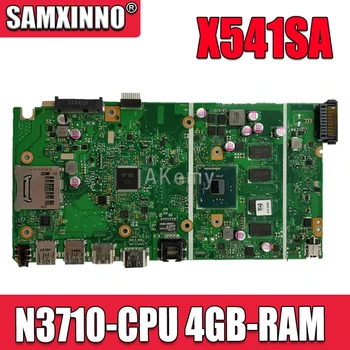 NAUJAS X541SA mainboard REV 2.0 ASUS X541 X541S X541SA nešiojamas plokštė Bandymo gerai N3710-PROCESORIUS 4 Branduolių + 4GB-RAM