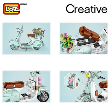 LOZ Mini Blokai įrangos pardavimas, biuro įrangos Automobilio Modelio, Plytos, Statyba Blokai Kūrėjas Plastiko Surinkimas Žaislai Vaikams Švietimo Dovanos 