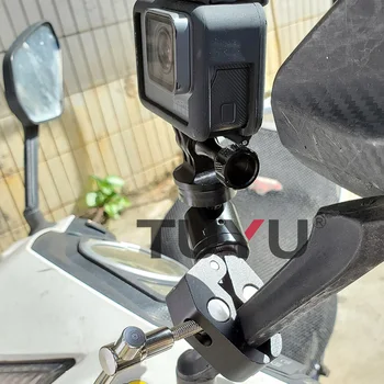 TUYU už insta 360 Kamera Dviratį Bike Mount Motociklo Laikiklis Laikiklis Parama GoPro insta 360 one X R Skeletas Kadro Atsistoti