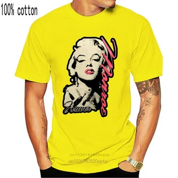 Marilyn Monroe Amžinai Spausdinti Grafinis T-Shirts Mados Hip-Hop Miesto Tee Plius Dydis Drabužiai, Marškinėliai