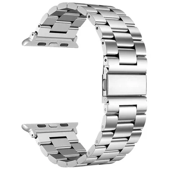 Vyrų/Moterų Nerūdijančio Plieno Dirželis Apple Watch Band Serijos SE/6/5/4/3/2 Juoda/Aukso Apyrankę iWatch 40mm 44mm 38mm 42mm Diržas