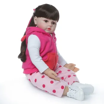 NPK 48cm minkštas nekilnojamojo touch silikono boneca bebes atgimsta bb atgimsta bamblys kūdikių lėlės vaikams, gimtadienis, Kalėdos, dovanų populiarus