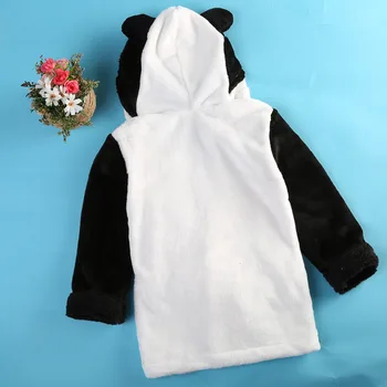 Mados Cute Kūdikių Berniukų, Mergaičių Sleepwear Animacinių filmų Gyvūnų Panda Triušis Pelė Kūdikį, Gobtuvu Chalatas 6M-5Y Medvilnės Velykų Kostiumas