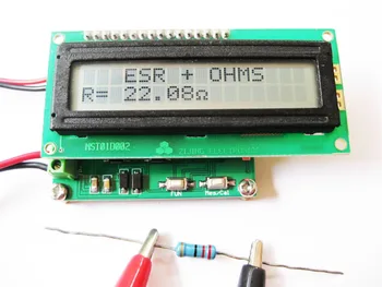 Naujas 0.001-120 Ω baterijos vidinė varža testeris su ESR matavimo funkcija