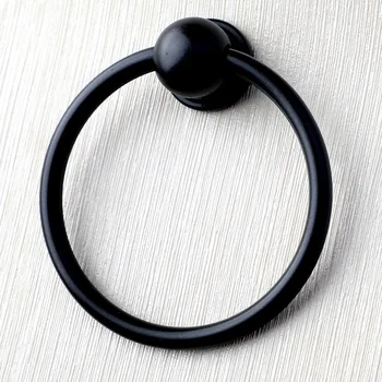Skersmuo 65mm, modernus paprasta matinis juodas lašas žiedas stalčių tv spintelė vonios spintelė spintos traukti rankena rankenėlė