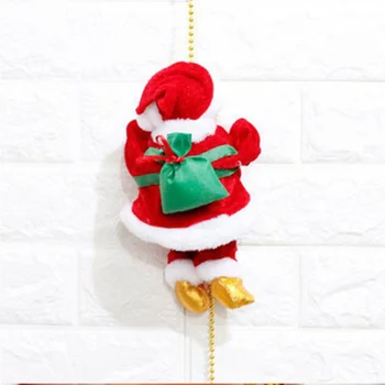 Muzikos Kalėdų Santa Claus Elektros Lipti Laiptais Kabinti Dekoruoti Kalėdų Eglučių Papuošalai Mielas Juokingas Naujųjų Metų Vaikams Dovanos