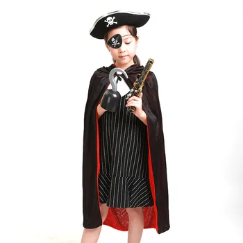 3pcs Helovinas Dovana Piratų Apdailos Pirate Hat Piratų Kablys Piratų Akių Kaukė Vaikams, Žaislai Partijos Naudai