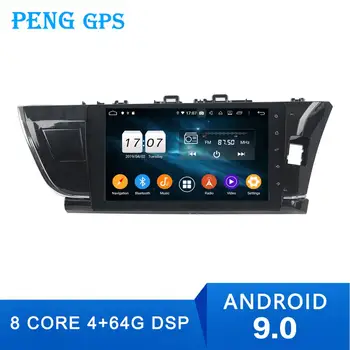 4+64G Android 9.0 Automobilio Radijo, GPS Navigacija Toyota Corolla 2013 m+ RHD Auto Radijas Stereo Vienetas Multimedijos Ne DVD Grotuvas Su DSP