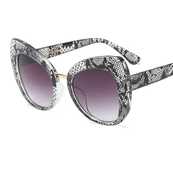 Cat eye akiniai nuo saulės moterims 2019 m. derliaus Didelis rėmas Gradientas saulės akiniai moterims mielas garsaus prekės ženklo gėlių akinių oculos UV400