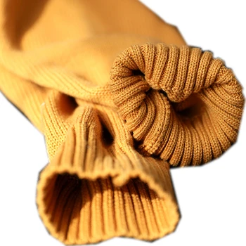 Moterų Megztinis (Puloveris) Outwear Trikotažo Nauja Rudens Žiemos Medvilnės Kietas Retro Vintage Dideli Laisvi Storas Šiltas A12031319