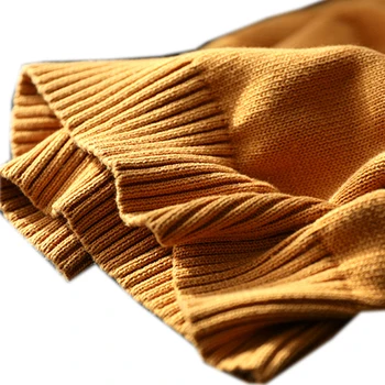 Moterų Megztinis (Puloveris) Outwear Trikotažo Nauja Rudens Žiemos Medvilnės Kietas Retro Vintage Dideli Laisvi Storas Šiltas A12031319