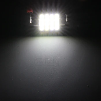500pcs/daug Led Interjero Dome led Girlianda led Skaitymo Šviesos diodų (LED) Lemputės Šviesos girlianda 16smd LED 1210 36mm 39mm 42mm 31mm Balta 12V