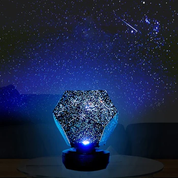 3D Projektorius LED Nakties Šviesos 3 Spalvų Magija Žaisti Žvaigždėto Dangaus Projekcija Šviesos Vaikai Miegamasis Žvaigždžių Romantiškas Žvaigždžių Šviesos