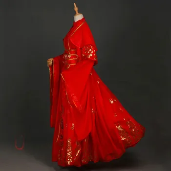 2020 Naują Atvykimo Kinijos Anime Tian Guan Ci Fu Xie Lian Cosplay Kostiumų Raudona Vestuvinė Suknelė Halloween Kostiumai Moterims