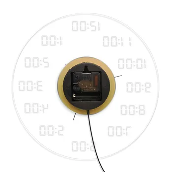 Analogiškas Skaitmeninis Sieninis Laikrodis su LED Apšvietimu Klasikinis Numeriai Dizaino Skaičius Ekranas Akrilo Apšvietimas Naktį Sienų apšvietimo Dekoras