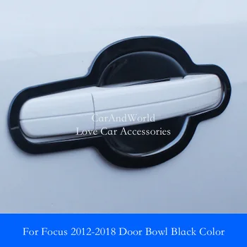 Nerūdijančio Plieno Lipdukai Ford Focus MK2 MK3 2012-2018 Pusės Durų Rankena Dubenėlį, Padengti Apdailos Apdailos Automobilių optikos Reikmenys