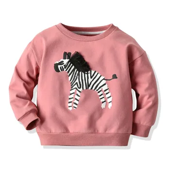 Naujų 2020 M. Rudens-Žiemos Drabužių Kūdikiams Zebra Modelis Palaidinukė Bamblys Ilgomis Rankovėmis Apvalios Kaklo Megztinis Mergaitė Berniukas Laisvas Megztinis