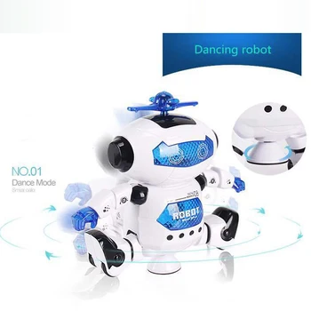 360 Sukasi Smart Erdvė Šokių Robotas Elektroninių Pėsčiomis Žaislai, Muzikos, Šviesos, Vaikams Astronautas Žaislas, Kalėdų, Gimtadienio Dovana
