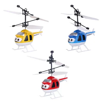 Mini Infraraudonųjų spindulių Jutiklį, Sraigtasparnis Orlaivių 3D Giroskopo Helicoptero Elektros Micro Sraigtasparnio Žaislas Dovana Vaikams