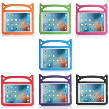 Apple iPad 2 3 4 EVA Putų, atsparus smūgiams Case for iPad2 ipad3 ipad4 Funda Coque Vaikai Vaikai Rankena Stovi Apsauginis Dangtelis