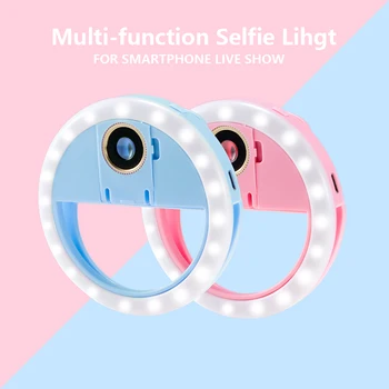MAMEN USB Įkroviklis Selfie Žiedas Šviesos Portable 