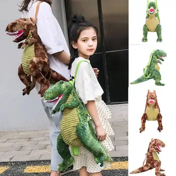 3D Dinozaurai Kuprinė Mielas Gyvūnų, Animacinių filmų Pliušinis Kuprinė-Dinozaurai Krepšyje Vaikams Dovanos Vaikams